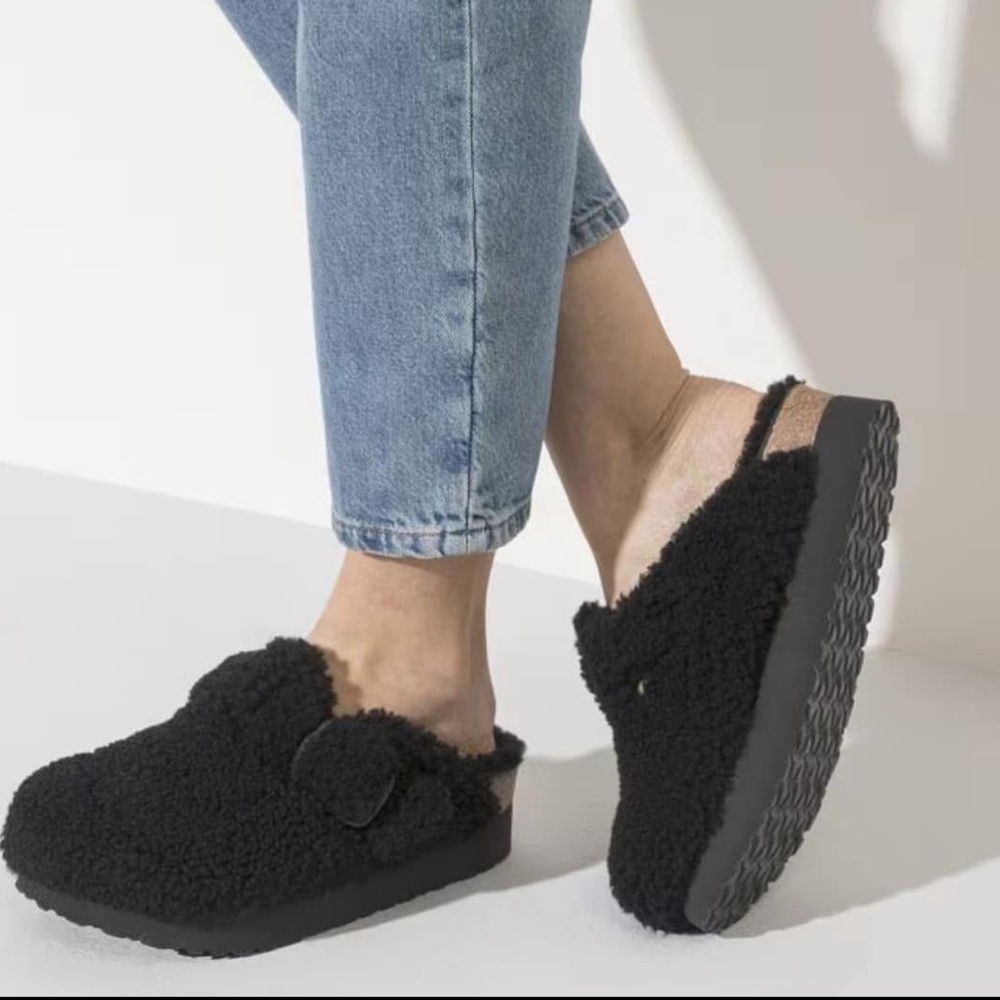 Birkenstock Big Buckle Flex Platform Shearling